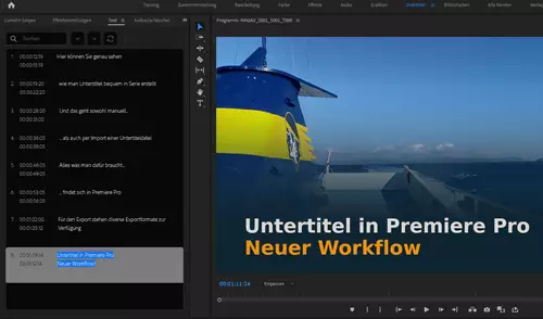Adobe Premiere Pro 2021: Untertitel im Griff dank neuem Workflow