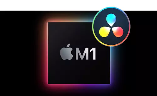 Blackmagic DaVinci Resolve GPU-Tests mit Apple M1 MacBook Pro 13 Zoll