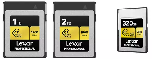 Neue Lexar CFexpress Speicherkarten Typ A und B GOLD mit bis zu 320 GB bzw. 2TB