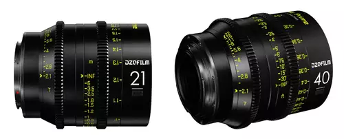 DZOfilm Vespid 21mm & 40mm T2.1 - erweiterte Cine-Objektivreihe