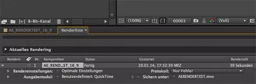 Mac Pro Late 2013 mit 39 Sekunden im slashCAM After Effects Rendertest