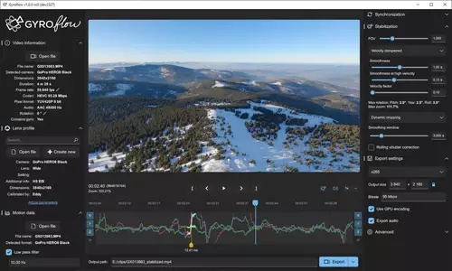 Gyroflow: Kostenloses Tool zur Videostabilisierung und Rolling-Shutter Korrektur