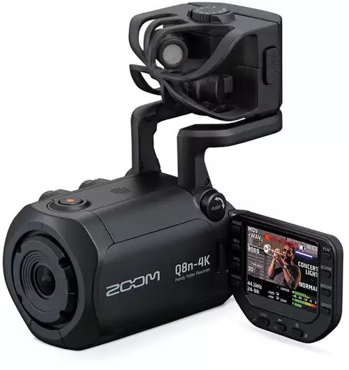 Zoom Q8n-4K Videokamera mit professionellen Audio-Funktionen wird ausgeliefert