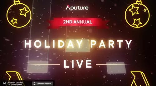 Aputure Live-Stream mit Verlosung und Deals heute ab 19h