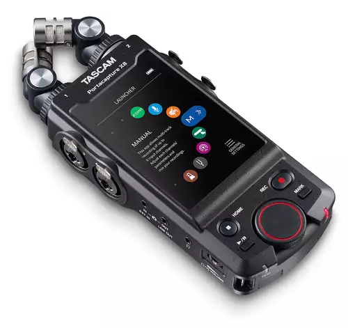 Tascam Portacapture X8: Tragbarer 8-Spur Audiorecorder mit 4x XLR und 32Bit-Float