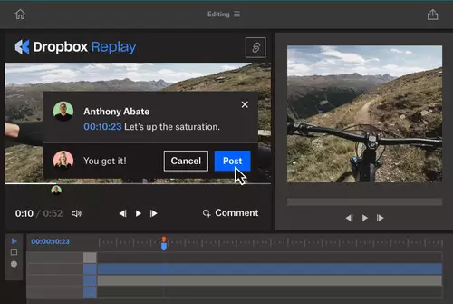 Dropbox Replay: Video in der Cloud sichten und Feedback geben
