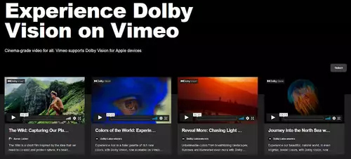 Vimeo unterstützt ab sofort Dolby Vision HDR vom iPhone 12
