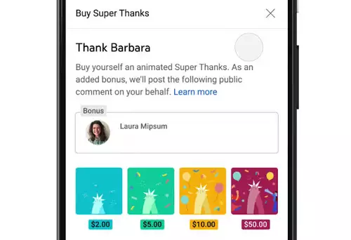 YouTube: Creators knnen mit neuem Super Thanks Feature Geld verdienen