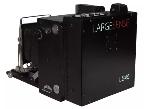 Riesiger 4x5" Sensor fr alte Groformatkameras -- LargeSense LS45-M Digital Back