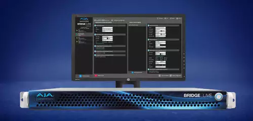 AJA verffentlicht Bridge Live v1.11 bringt u.a. HLS-Eingang, VBR-Low-Latency, E-AC3-Eingang