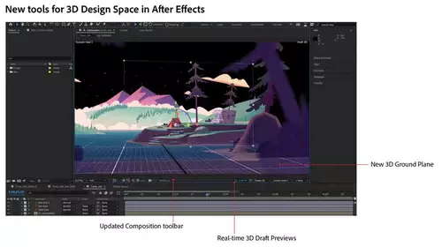 Adobe After Effects 18.0 Update bringt Echtzeit-3D-Entwurfsvorschau und Multi-Frame Rendering