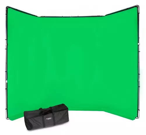 Manfrotto Hintergrund-Kit Chroma Key FX: Transportabler Green-/Bluescreen mit groer Flche