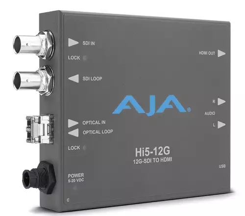 AJA: Neue 12G-SDI nach HDMI 2.0 Mini-Konverter-Serie