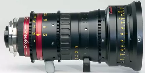 Drei Zahnkränze auf einem Zoom von Angénieux