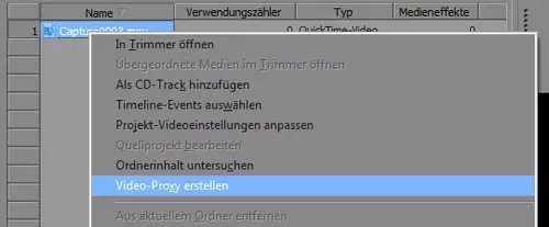 Blackmagic Design Shuttle 2 oder die Tücken der externen Rekorder : win7-vegas-videoproxy