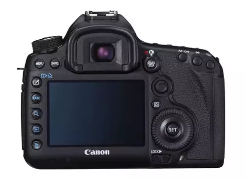 Canon EOS 5D Mark III mit neu platziertem Lupen-Schalter