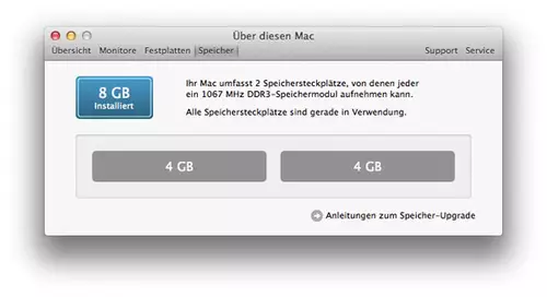 8GB RAM lassen sich Dank Firmwareupdate nun in diesem MacBook Pro verbauen