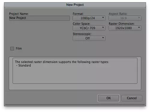 Avid Media Composer 6 & Decklink HD Extreme : AViDpOrjectSettingStart 600