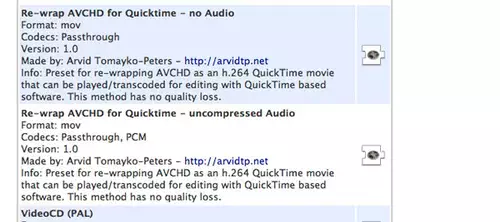 Media Converter Presets zum Download
