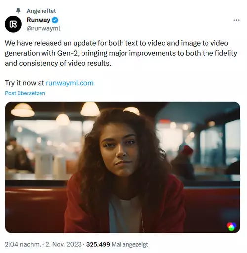 KI-Videos: Runway Gen-2 macht weiteren Qualittssprung nach Update