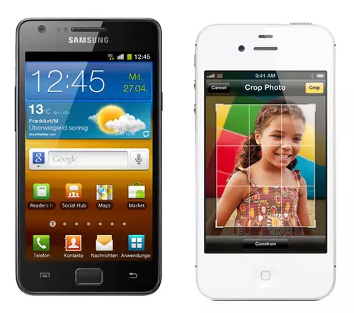 Samsung Galaxy S2 versus Apple iPhone 4S