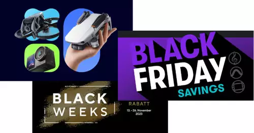 Black Friday-Deals 2023 fr Foto+Video  Teil 1 mit DJI, AVID, DZOfilm, Hollyland, Zhiyun..