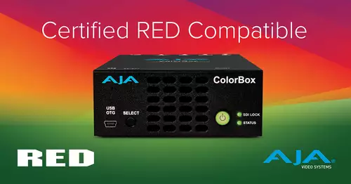 AJAs Color Box erhlt RED Zertifizierung