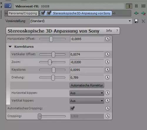 Sony Vegas Pro 10 - Multitalent auf Speed : 3d anpassung