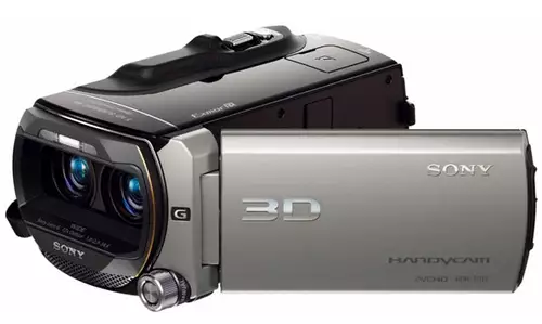Kompakter 3D-Bolide - Sony HDR-TD10 3D-Kamera : cam0