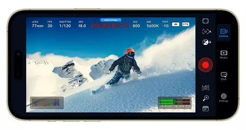 Die Blackmagic Camera App fr das iPhone 