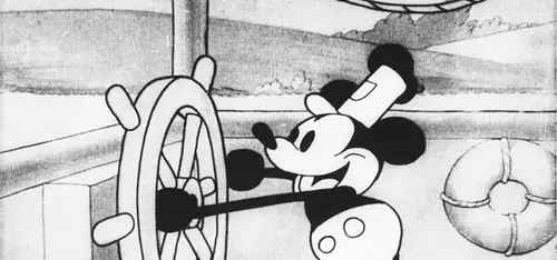 The first Mickey Mouse appearance in Steamboat Willie almost 100 years ago