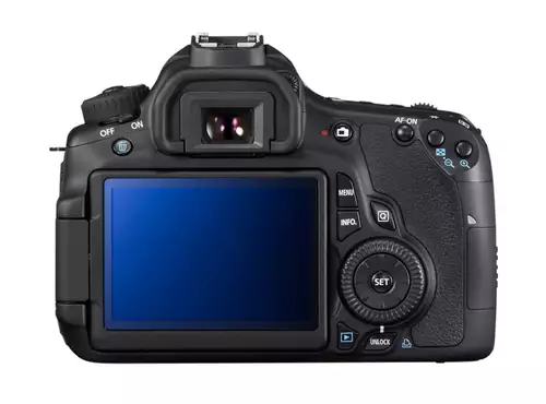 Rückseite der Canon EOS 60D