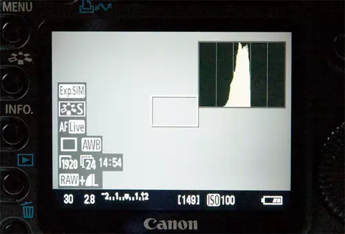 Canon 5D MKII jetzt mit Livebild Histogramm