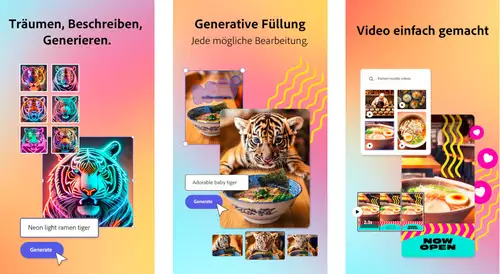 Mobile Adobe Express Beta-App bekommt Firefly-Funktionen