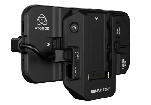 Atomos Ninja Phone macht aus iPhone 15 Pro/Max einen HDMI-Kameramonitor/Rekorder