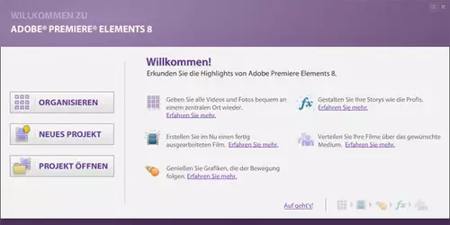 Manche Buttons führen ins Leere...