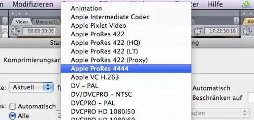Apples neue ProRes-Familie