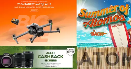 Sommerangebote von Fujifilm, DJI und Atomos: 20% auf DJI Air 3 und mehr