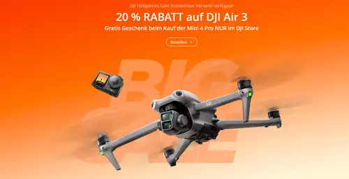 Sommerangebote von Fujifilm, DJI und Atomos: 20% auf DJI Air 3 und mehr