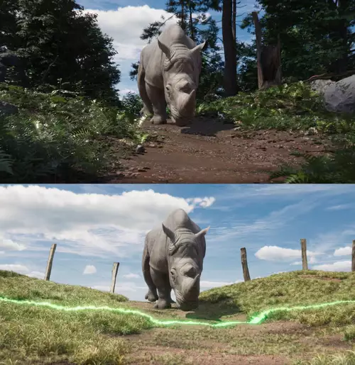 Editing einer Landschaft