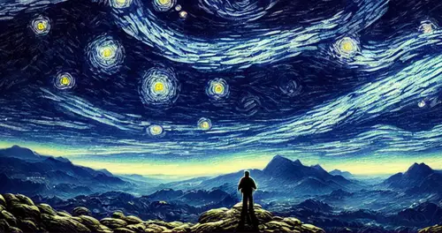 How it ends is written in the stars (here generated by Stable Diffusion) 