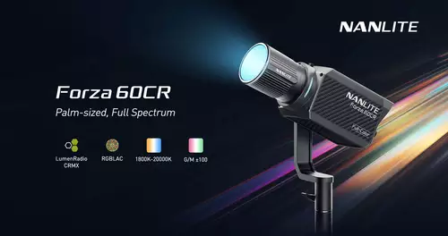 Nanlite stellt Forza 60CR RGBLAC LED Spotlight mit integriertem CRMX vor 