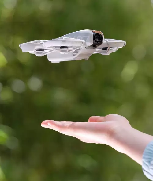 DJI Neo taking off from the hand