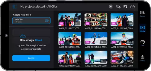 Blackmagic Camera App 1.3 - Upload to Blackmagic Camera Cloud 