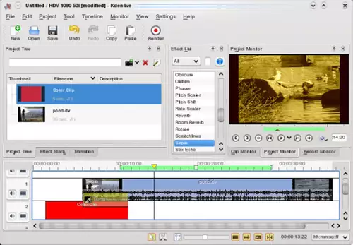 HDV-Videoschnitt mit Mehrspurtimeline - Kdenlive 0.7