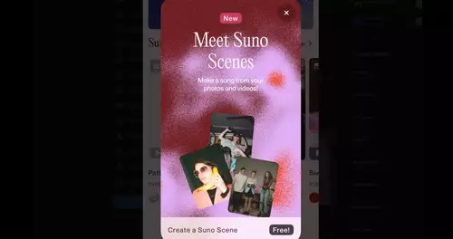 Suno Scenes - KI generiert Songs passend zu Bildern und Videos kostenlos