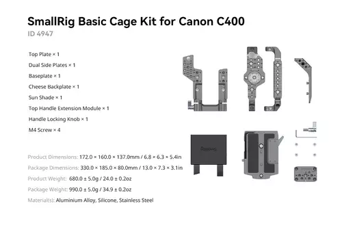 SmallRig Cage Kit für Canon EOS C400