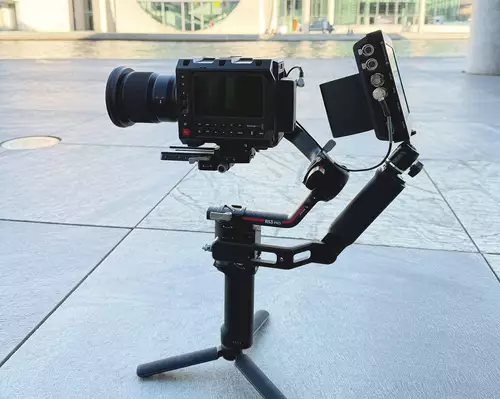 Cine Kamera Blackmagic Pyxis in der Praxis im Gimbal-, Schulter- und Handkamera-Setup : PyxisGimbal 1