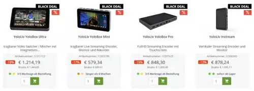Black Friday Angebote von DZOFILM, Canon, Topaz Labs, Amazon, SanDisk Professional, Affinity...