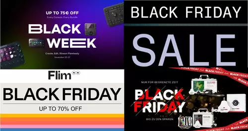 Black Friday Deals u.a. von Nikon, Loupedeck, Tilta, Swit, Manfrotto, Elevenlabs und Angelbird